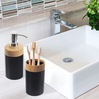 Dozownik do mydła płynu do naczyń na mydło w piance BLACK 380ml ORION 530790