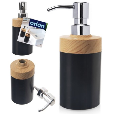 Dozownik do mydła płynu do naczyń na mydło w piance BLACK 380ml ORION 530790