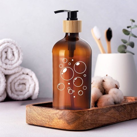 Dozownik szklany do mydła płynu do naczyń na mydło 500ml ORION 530791