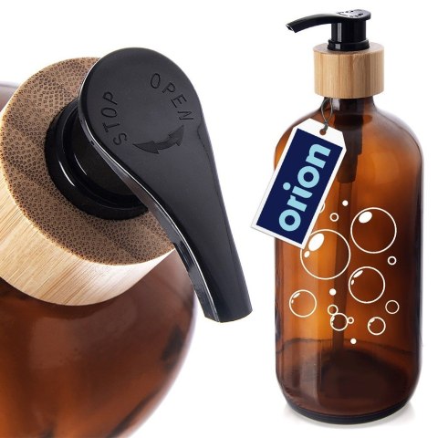 Dozownik szklany do mydła płynu do naczyń na mydło 500ml ORION 530791