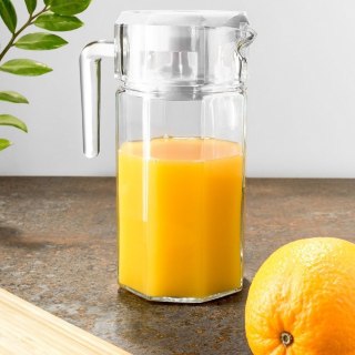 Dzbanek szklany na napoje sok wodę herbatę z pokrywką 1.5L stołowy VILDE 139289