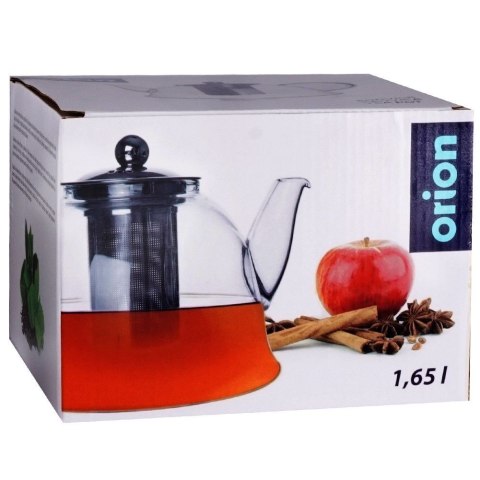 Dzbanek z zaparzaczem do herbaty szklany żaroodporny 1.65L ORION 152594