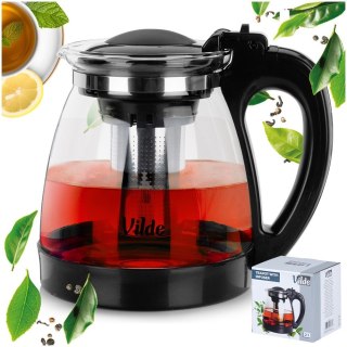 Dzbanek z zaparzaczem do herbaty szklany żaroodporny 2L VILDE 259673