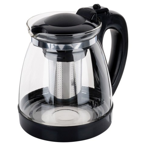 Dzbanek z zaparzaczem do herbaty szklany żaroodporny 2L VILDE 259673