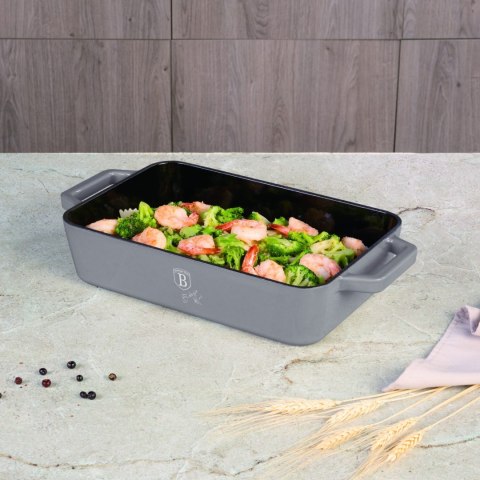 EMALIOWANA BRYTFANNA ŻELIWNA 30X20X7CM 3.0L BERLINGER HAUS STRONG MOLD TAUPE BH-6526