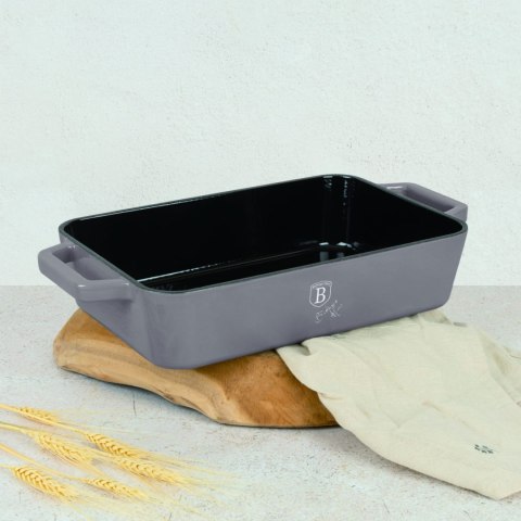 EMALIOWANA BRYTFANNA ŻELIWNA 30X20X7CM 3.0L BERLINGER HAUS STRONG MOLD TAUPE BH-6526