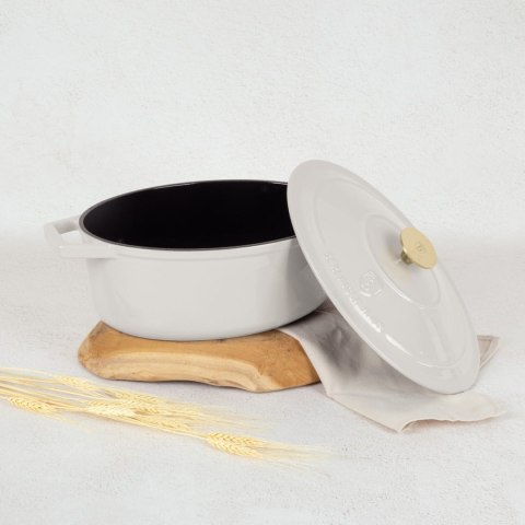 EMALIOWANA BRYTFANNA ŻELIWNA 4.65L 30CM BERLINGER HAUS STRONG MOLD SAHARA BH-6540