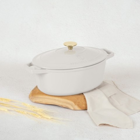 EMALIOWANA BRYTFANNA ŻELIWNA 4.65L 30CM BERLINGER HAUS STRONG MOLD SAHARA BH-6540