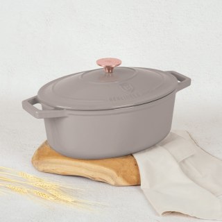EMALIOWANA BRYTFANNA ŻELIWNA 4.65L 30CM BERLINGER HAUS STRONG MOLD TAUPE BH-6541