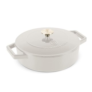 EMALIOWANY NISKI GARNEK ŻELIWNY 2.57L 26CM BERLINGER HAUS STRONG MOLD SAHARA BH-6530