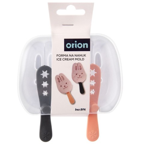 FOREMKA NA LODY PODWÓJNA FORMA DO LODÓW NA PATYKU Z POKRYWKĄ ORION 154410