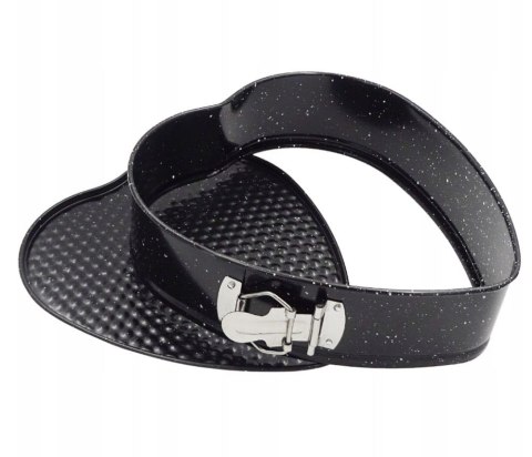 FORMA BLASZANA SERCE ROZPINANA Z POWŁOKĄ MARMURKOWĄ 20X7CM BRUNBESTE BB-1037