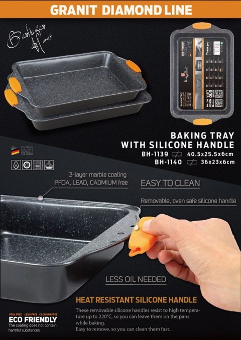 FORMA DO PIECZENIA 40CM BERLINGER HAUS GRANIT DIAMOND BH-1139