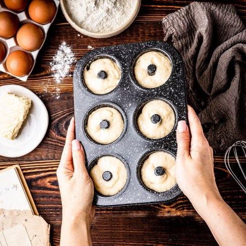 FORMA DO PIECZENIA 6 MUFFINÓW BABECZEK Z POWŁOKĄ NIEPRZYWIERALNĄ KLAUSBERG KB-7840