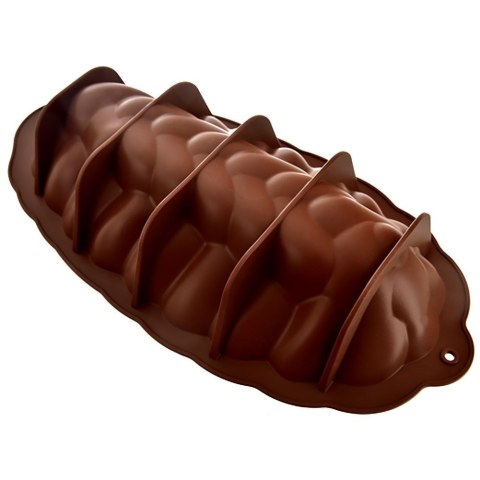 FORMA DO PIECZENIA CHAŁKI CIASTA SILIKONOWA 41CM BRĄZOWA SILLINIE ORION 151781