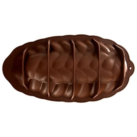 FORMA DO PIECZENIA CHAŁKI CIASTA SILIKONOWA 41CM BRĄZOWA SILLINIE ORION 151781