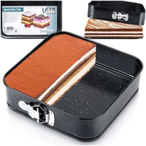 FORMA DO PIECZENIA CIASTA ROZPINANA NIEPRZYWIERAJĄCA 24X24X6.8CM VILDE 279019