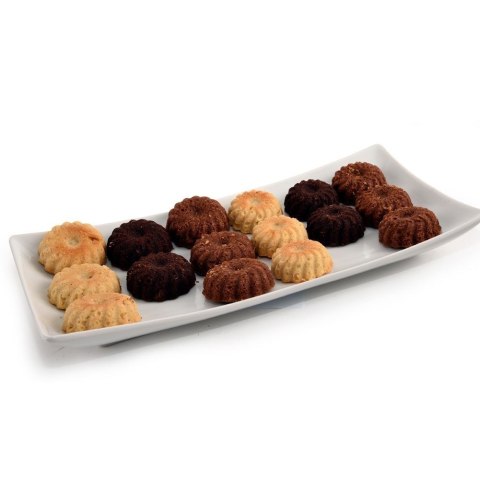 FORMA DO PIECZENIA CIASTEK CIASTECZEK KRUCHYCH SILIKONOWA BRĄZOWA SILLINIE ORION 151730