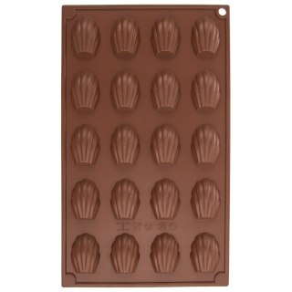 FORMA DO PIECZENIA CIASTEK CIASTECZEK SILIKONOWA BRĄZOWA MUSZELKI SILLINIE ORION 151722