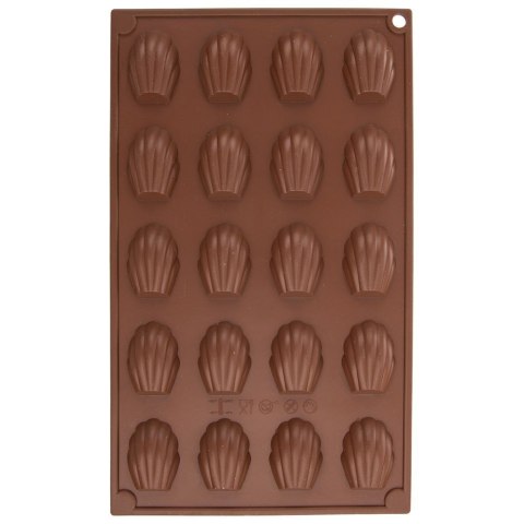 FORMA DO PIECZENIA CIASTEK CIASTECZEK SILIKONOWA BRĄZOWA MUSZELKI SILLINIE ORION 151722