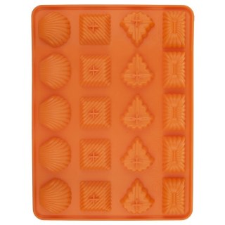 FORMA DO PIECZENIA CIASTEK CIASTECZEK SILIKONOWA POMARAŃCZOWA MIX SILLINIE ORION 151725