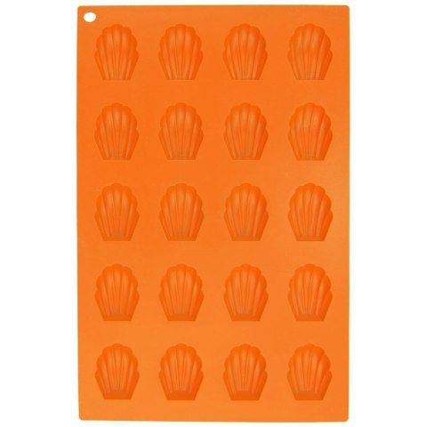 FORMA DO PIECZENIA CIASTEK CIASTECZEK SILIKONOWA POMARAŃCZOWA MUSZELKI SILLINIE ORION 151723