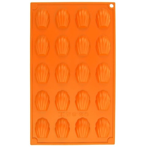 FORMA DO PIECZENIA CIASTEK CIASTECZEK SILIKONOWA POMARAŃCZOWA MUSZELKI SILLINIE ORION 151723
