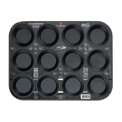 FORMA DO PIECZENIA MUFFINÓW X12 BERLINGER HAUS CARBON PRO BH-1821
