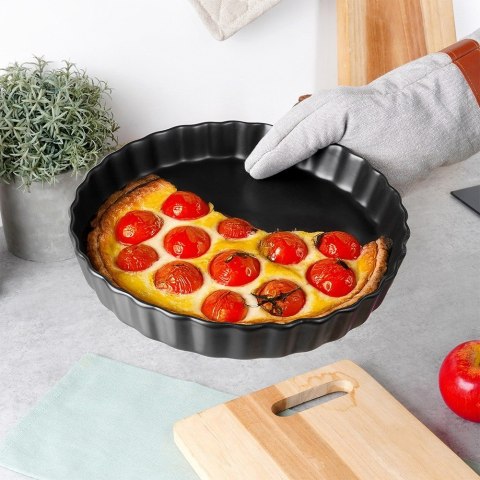 FORMA DO PIECZENIA TARTY CIASTA CERAMICZNA CZARNA 24.5CM VILDE 279003