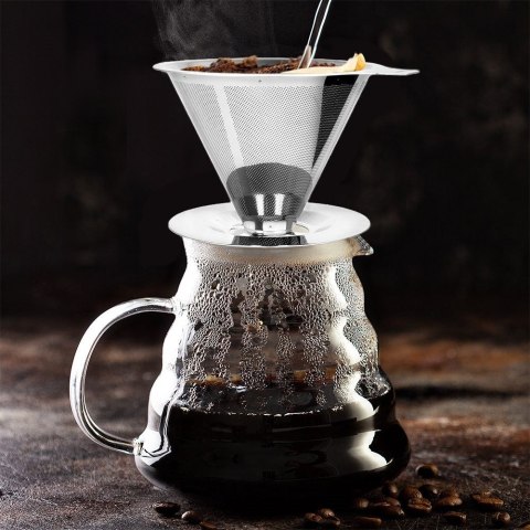 Filtr do zaparzania parzenia filtrowania kawy stalowy lejek zaparzacz ORION 120452