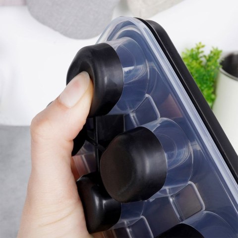 Forma do 12 kostek lodu z pokrywką na lód kostki foremka 25 cm VILDE 259296