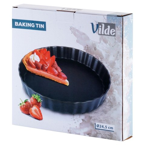 FORMA DO PIECZENIA TARTY CIASTA CERAMICZNA CZARNA 24.5CM VILDE 279003
