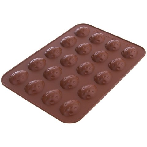 FORMA FOREMKA DO PIECZENIA CIASTEK SILIKONOWA BRĄZOWA ORZECHY SILLINIE ORION 151720