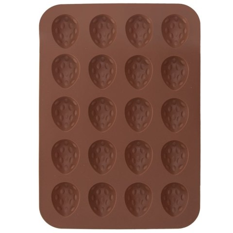 FORMA FOREMKA DO PIECZENIA CIASTEK SILIKONOWA BRĄZOWA ORZECHY SILLINIE ORION 151720