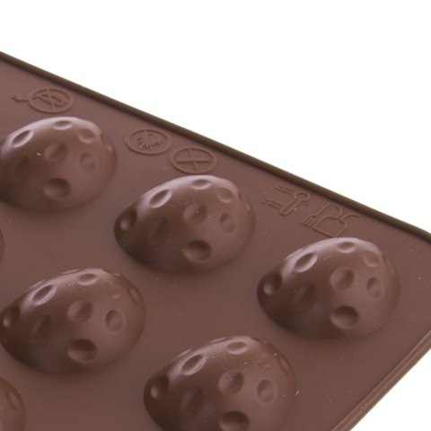 FORMA FOREMKA DO PIECZENIA CIASTEK SILIKONOWA BRĄZOWA ORZECHY SILLINIE ORION 151720