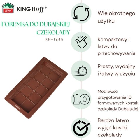 FORMA SILIKONOWA DO CZEKOLADY DUBAJSKIEJ 25X13,5 CM KINGHOFF KH-1945