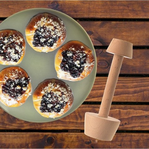 Forma foremka ubijak do tartaletek drewniana dwustronna 4 / 5.5cm ORION 121035