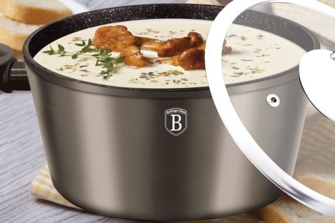 GARNEK 6.5L 28CM BERLINGER HAUS METALLIC LINE CARBON BH-1236-N