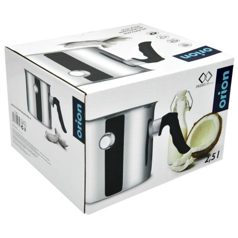 Garnek do gotowania mleka z płaszczem wodnym INDUKCJA stalowy 2.5L ORION 111899