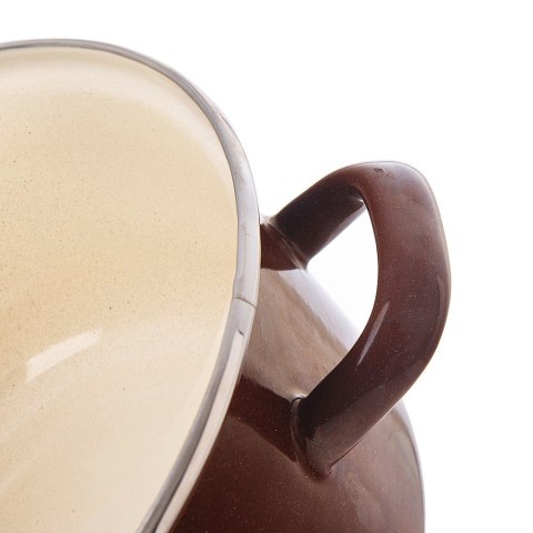 Garnek emaliowany indukcja na indukcję gaz BROWN 16 cm 1.4L ORION 113361