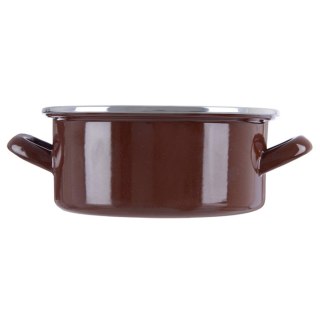 Garnek emaliowany indukcja na indukcję gaz BROWN 20.5 cm 2.2L ORION 113363