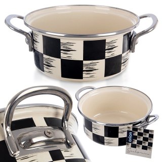 Garnek emaliowany indukcja na indukcję gaz SZACHOWNICA 18 cm 1.5L ORION 113339