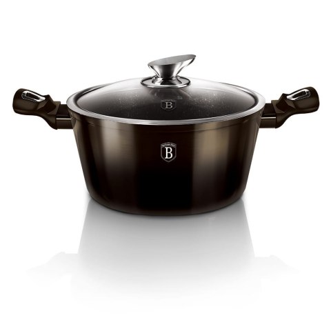 GARNEK GRANITOWY 2.5L 20cm BERLINGER HAUS SHINY BLACK BH-6604
