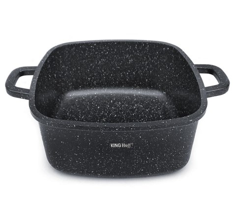 GARNEK KWADRATOWY Z POWŁ. MARMUR. 6.5L 28CM KINGHOFF KH-1605