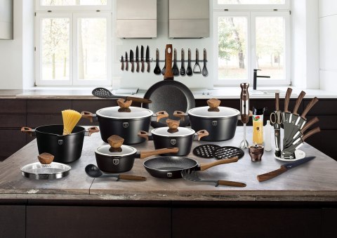 GARNEK NISKI 28cm 3.8L BERLINGER HAUS EBONY ROSEWOOD BH-1739