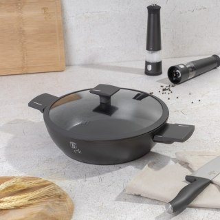 GARNEK NISKI TYTANOWY Z POKRYWKĄ 28CM 3.8L BERLINGER HAUS ANTRACIT BH-8128