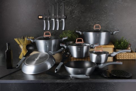 GARNEK TYTANOWY 24cm 4.1L BERLINGER HAUS MOONLIGHT BH-6012