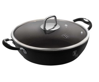 GARNEK TYTANOWY NISKI 28cm 3.8L BERLINGER HAUS BLACK PROFESSIONAL LINE BH-6125