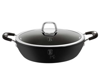 GARNEK TYTANOWY NISKI 28cm 3.8L BERLINGER HAUS BLACK PROFESSIONAL LINE BH-6125
