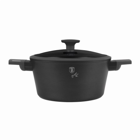 GARNEK TYTANOWY Z POKRYWKĄ 24CM 4.1L BERLINGER HAUS ANTRACIT BH-8131